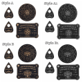 Miniatyrbild 6 av 10: Pendel Dowsing Divination Board Sett Wooden Carven Board STIL Style A