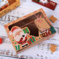Miniatyrbild 6 av 10: 3/6/9/12 stk Kraft papir slik æsker Jul slik poser 9 stk 9pcs