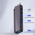 Miniatyrbild 3 av 10: USB 3.0 Hub Type-C Expander USB TYPE-C PLUG USB TYPE-C PLUG USB Type-C Plug