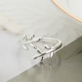 Miniatyrbild 5 av 10: 3st Stickning Ring Virkade Loop Leaves Form