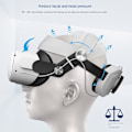 Miniatyrbild 4 av 9: Säädettävä päähihna Oculus Quest 2:n vaihtoa varten