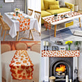 Miniatyrbild 8 av 10: Fall Table Runner Thanksgiving Runner 2 2 2