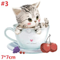 Miniatyrbild 1 av 10: Lämmönsiirtotarrat Kissa Patches Iron on Appliques 3 3