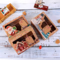Miniatyrbild 4 av 10: 3/6/9/12 stk Kraft papir slik æsker Jul slik poser 9 stk 9pcs