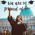 Miniatyrbild 10 av 10: Grattis Graduation Banner Hanging Banner E E E