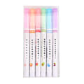 Miniatyrbild 1 av 9: 6PCS Curve Highlighter Penna Markers Penna Flera former