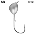 Miniatyrbild 1 av 10: 0,7/1,0/1,8/2,5/3,5/5g Blyhoved Krog Jigging Agn 1,8G 1,8G 1.8g