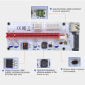 Miniatyrbild 2 av 10: PCIE Riser Card VER008S SININEN Blue