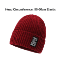 Miniatyrbild 3 av 10: Tykke Vinter Beanies Strikkede Huer SORT black