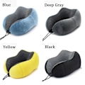 Miniatyrbild 4 av 10: U-formede puder Memory Foam SORT black
