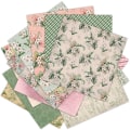Miniatyrbild 5 av 10: 24 ark 6" papirputer Blader Blomster TYPE 4 TYPE 4 Type 4