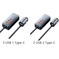 Miniatyrbild 2 av 10: Strømadapter Hurtiglader 3 USB 1 TYPE-C 3 USB 1 TYPE-C 3 USB 1 Type-C