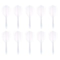 Miniatyrbild 1 av 10: 10st Dart Tail Dart Flight Stam VIT 10ST 10ST White 10Pcs-10Pcs