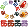 Miniatyrbild 9 av 10: 20 kpl Stoppper Cord Lock Bean Toggle Clip vaatteet kengännauha