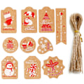 Miniatyrbild 10 av 10: 50 kpl Christmas Tag Ripustettavat Tagit 1 1