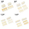 Miniatyrbild 4 av 10: 1 Sett bilkontakt Bilkontakt Elektrisk ledning Terminalplugg 1 set 6P