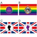 Miniatyrbild 2 av 8: Queen Platinums Jubilee Flag 2022 Queen Banner C C C
