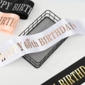 Miniatyrbild 8 av 10: Syntymäpäivä Satin Sash Syntymäpäivä olkavyö 11 11