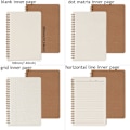Miniatyrbild 2 av 10: Kraft Paper Notebook Coil Notebooks B5 B5 HORISONTAL LINE INNER B5