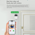 Miniatyrbild 3 av 10: WIFI videodørklokke Intercom HVID White