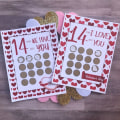 Miniatyrbild 4 av 8: Valentine Scratch Off Print Hilsen Kærlighed Skrabelod A A A