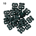 Miniatyrbild 1 av 10: 20 kpl Stoppper Cord Lock Bean Toggle Clip vaatteet kengännauha