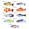 Miniatyrbild 2 av 10: Floppy Fish Cat Legetøj STYLE 2 STYLE 2 Style 2