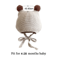 Miniatyrbild 3 av 10: Virkattu Vauvanhattu Baby toddler Pipo APRIKOOSI apricot