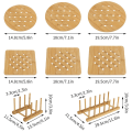 Miniatyrbild 2 av 10: Bamboo Matt Placemat THREE GRID KOLME GRID Three grid
