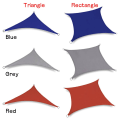 Miniatyrbild 2 av 10: Sun Shade Sail Polyesteri UV Block PUNAINEN NELIKULMIO red