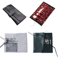 Miniatyrbild 6 av 10: Makeup Brush Pouch Kosmetiktaske SORT 12 HULLER 12 HULLER black 12 holes-12 holes