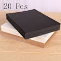 Miniatyrbild 4 av 7: 20 Stk Notebook Card Blankt Skrivepapir Skitse Graffiti SORT Black