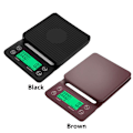 Miniatyrbild 7 av 10: Dryp kaffevægt Elektronisk digital køkkenvægt SORT 5KG Black 5kg 0.1g