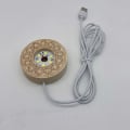 Miniatyrbild 5 av 10: LED-ljusdisplayhållare Crystal Ball Base VIT LIGHTB B White LightB