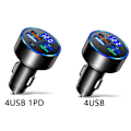 Miniatyrbild 2 av 10: Biloplader LED Digital Display 4USB 4USB 4USB