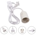 Miniatyrbild 7 av 10: Lamppu Power Riippuvalaisimet Johdot EU PLUG MUSTA EU PLUG EU plug Black