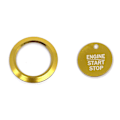 Miniatyrbild 1 av 10: 2 Stk Lgnition Knap Dæksel Start Stop Kontakt Udskiftning GULD gold