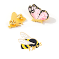 Miniatyrbild 4 av 10: Bee Broscher Kostymkrage Pins C C