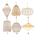 Miniatyrbild 3 av 10: Origami lampskärm av papper 2 2 2