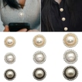 Miniatyrbild 10 av 10: 10st Pearl Clothing Knappar Skjorta Knappar SILVER 20MM10ST silver 20MM10pcs-10pcs