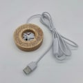 Miniatyrbild 4 av 10: LED-ljusdisplayhållare Crystal Ball Base VIT LIGHTB B White LightB