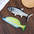 Miniatyrbild 4 av 10: Floppy Fish Cat Legetøj STYLE 2 STYLE 2 Style 2