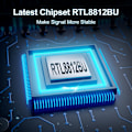 Miniatyrbild 7 av 10: USB Wifi Adapter Nätverkskort 1300Mbps