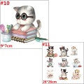 Miniatyrbild 5 av 10: Lämmönsiirtotarrat Kissa Patches Iron on Appliques 3 3