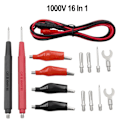 Miniatyrbild 1 av 8: 16 kpl 1 set Universal Digital Multimeter Probe 90cm neula