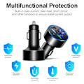 Miniatyrbild 7 av 10: Biloplader LED Digital Display 4USB 4USB 4USB