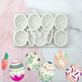 Miniatyrbild 3 av 10: Fondantform påskeegg silikonform A A A