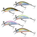 Miniatyrbild 2 av 10: 2st Sjunkande Minnow Baits Fiskkrokar C C C