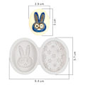 Miniatyrbild 4 av 10: Fondantform påskeegg silikonform A A A