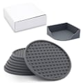 Miniatyrbild 7 av 10: Varmeisoleringsmåtte Cup Coasters SORT 2STK 2STK Black 2PCS-2PCS